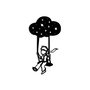 Wallity The Little Prince 6 Escultura de Pared en Metal Negro